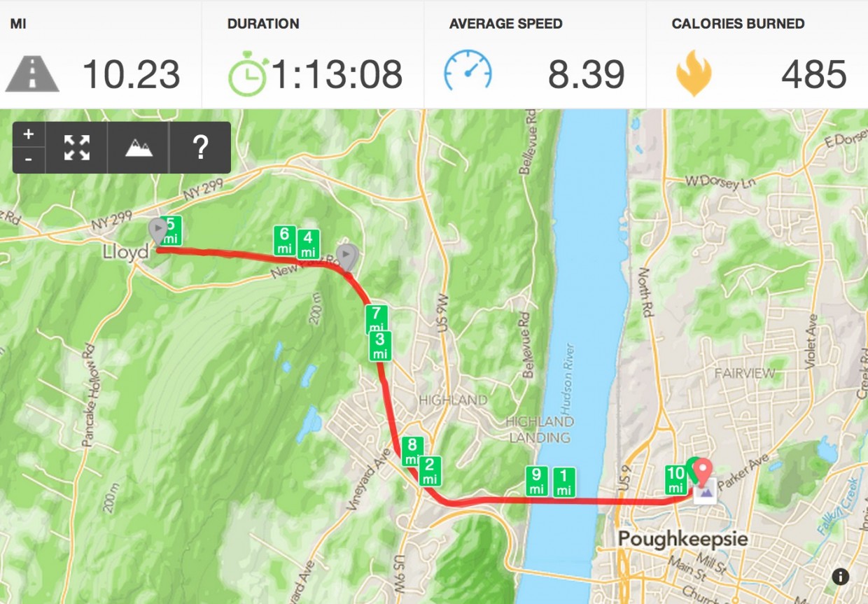 A fun route for our first cycling activity in over a year.