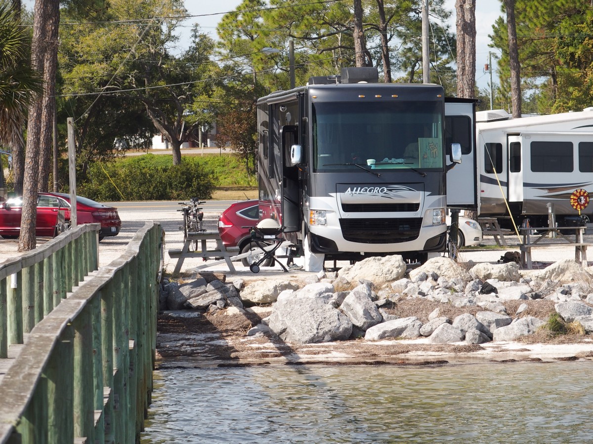 Our waterfront site for the week.