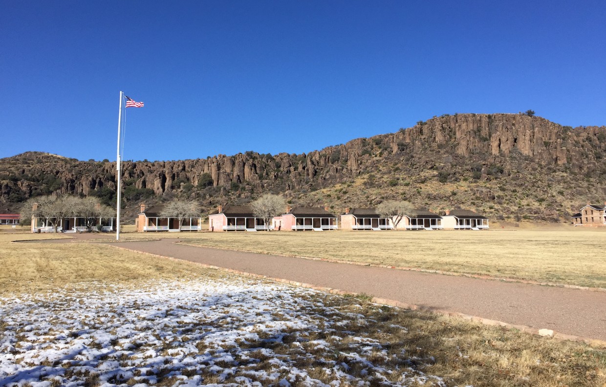The restored Officers Quarters at Fort Davis.