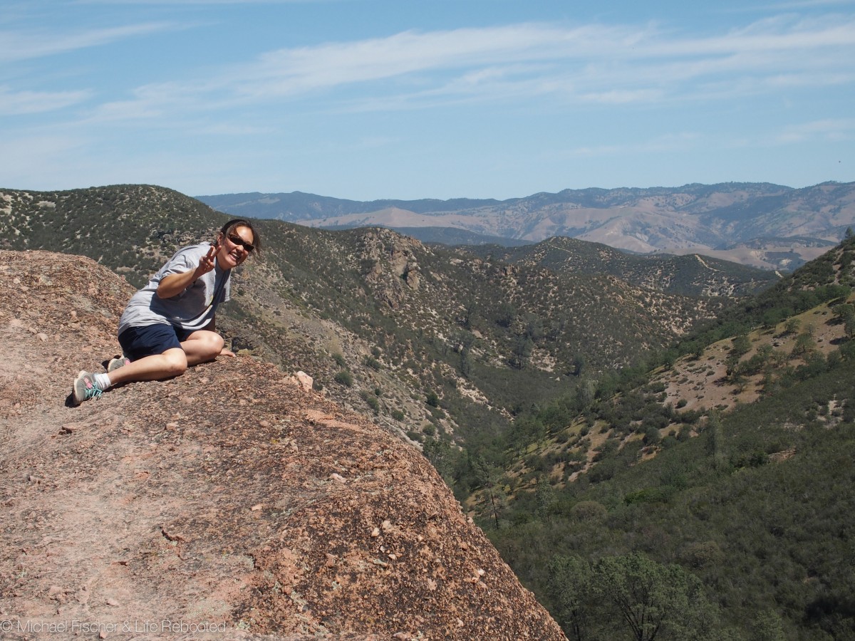 Kathie had to check out some of the high peaks along the Rim Loop Trail