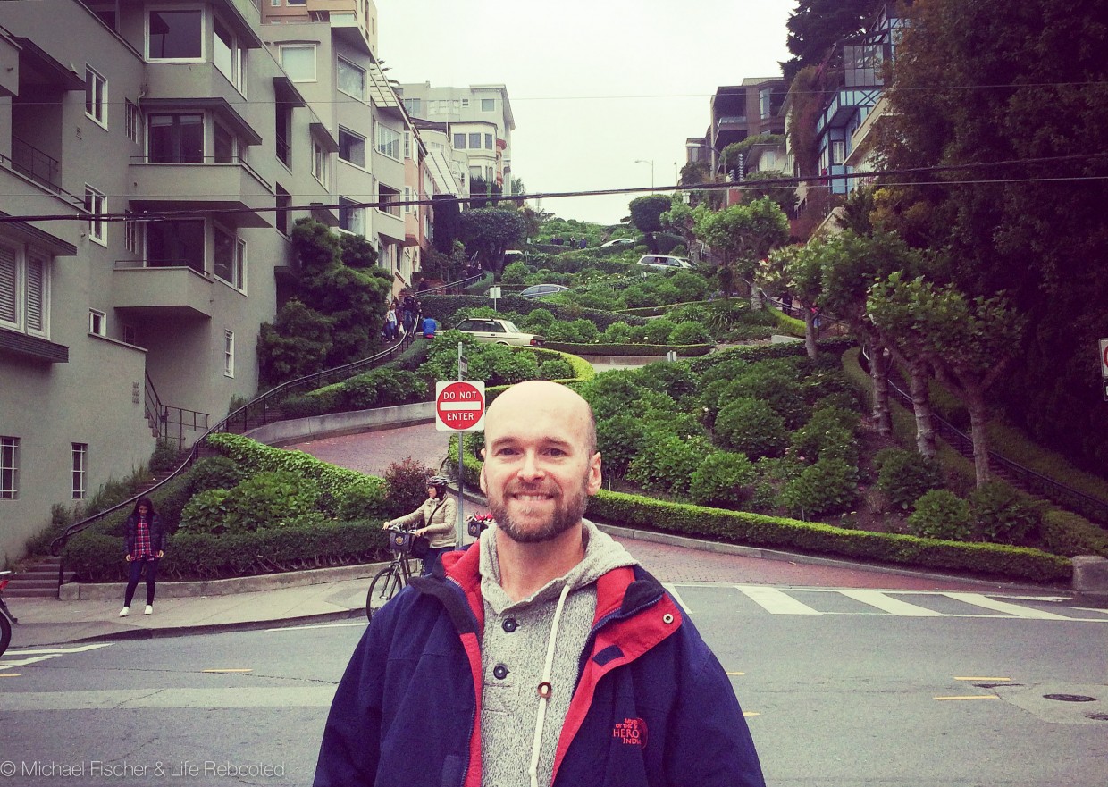 Obligatory tourist photo at Lombard Street!