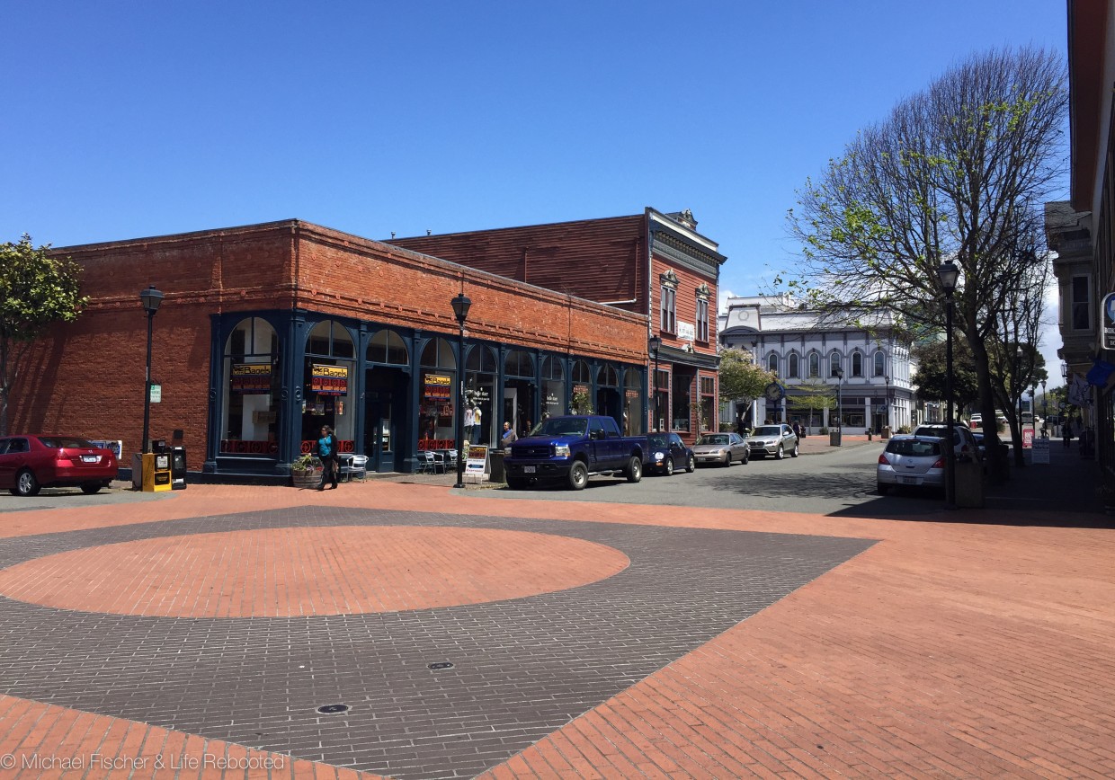 The Los Bagels shop in the historic old town area of Eureka.