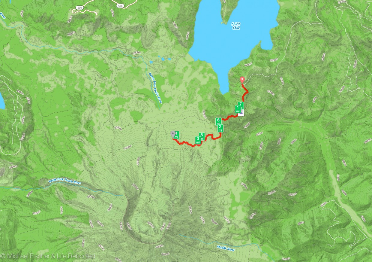 Map of our hike.
