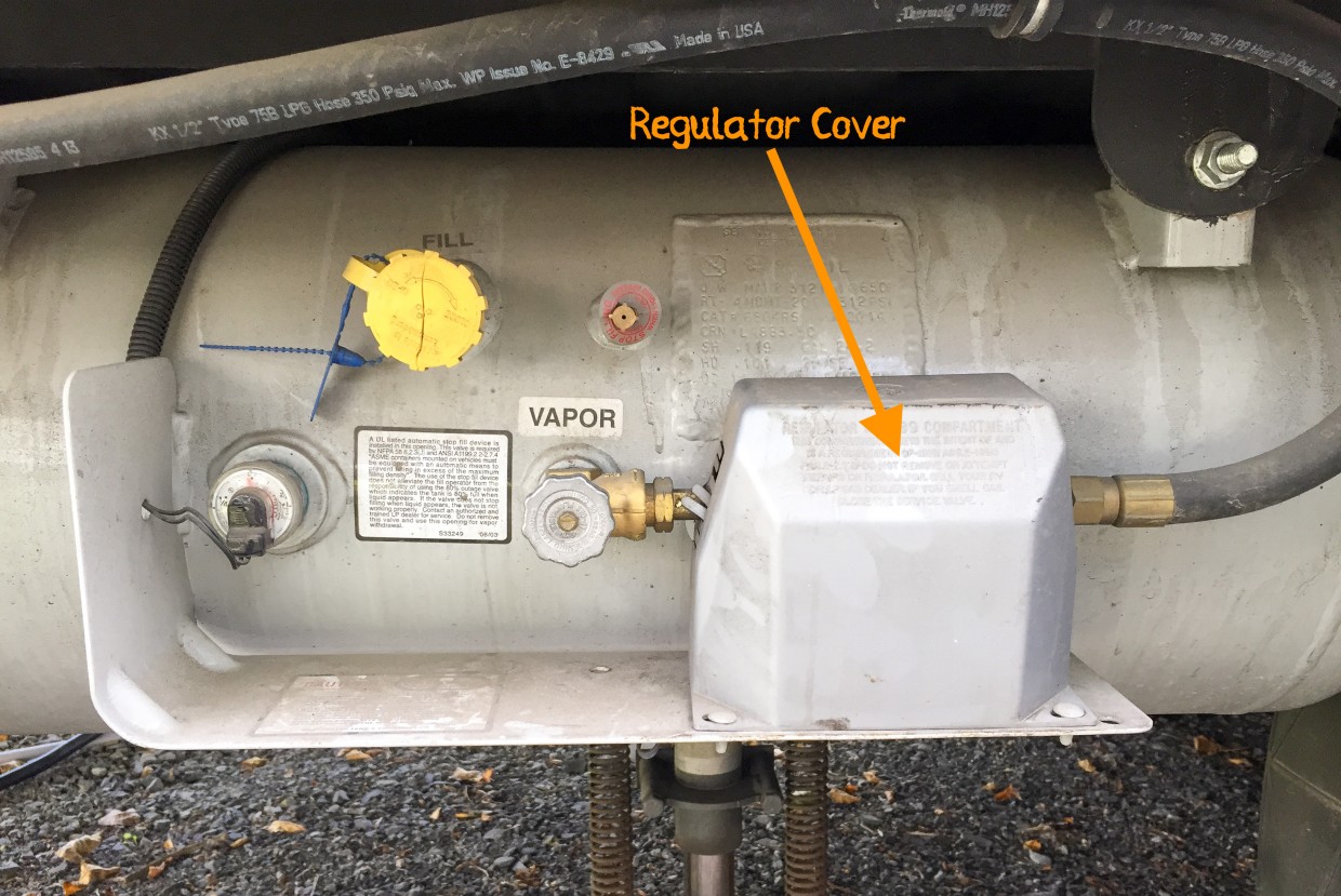 Propane regulator cover