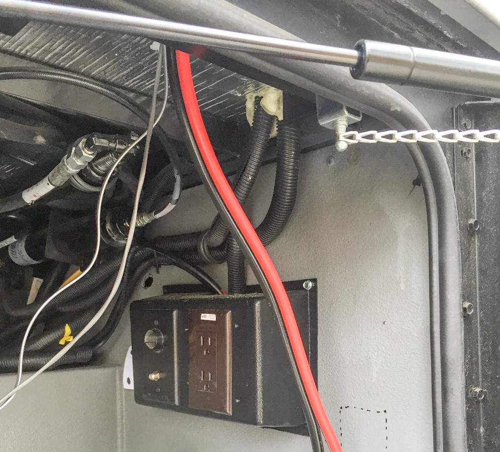 From the roof to the storage compartment.