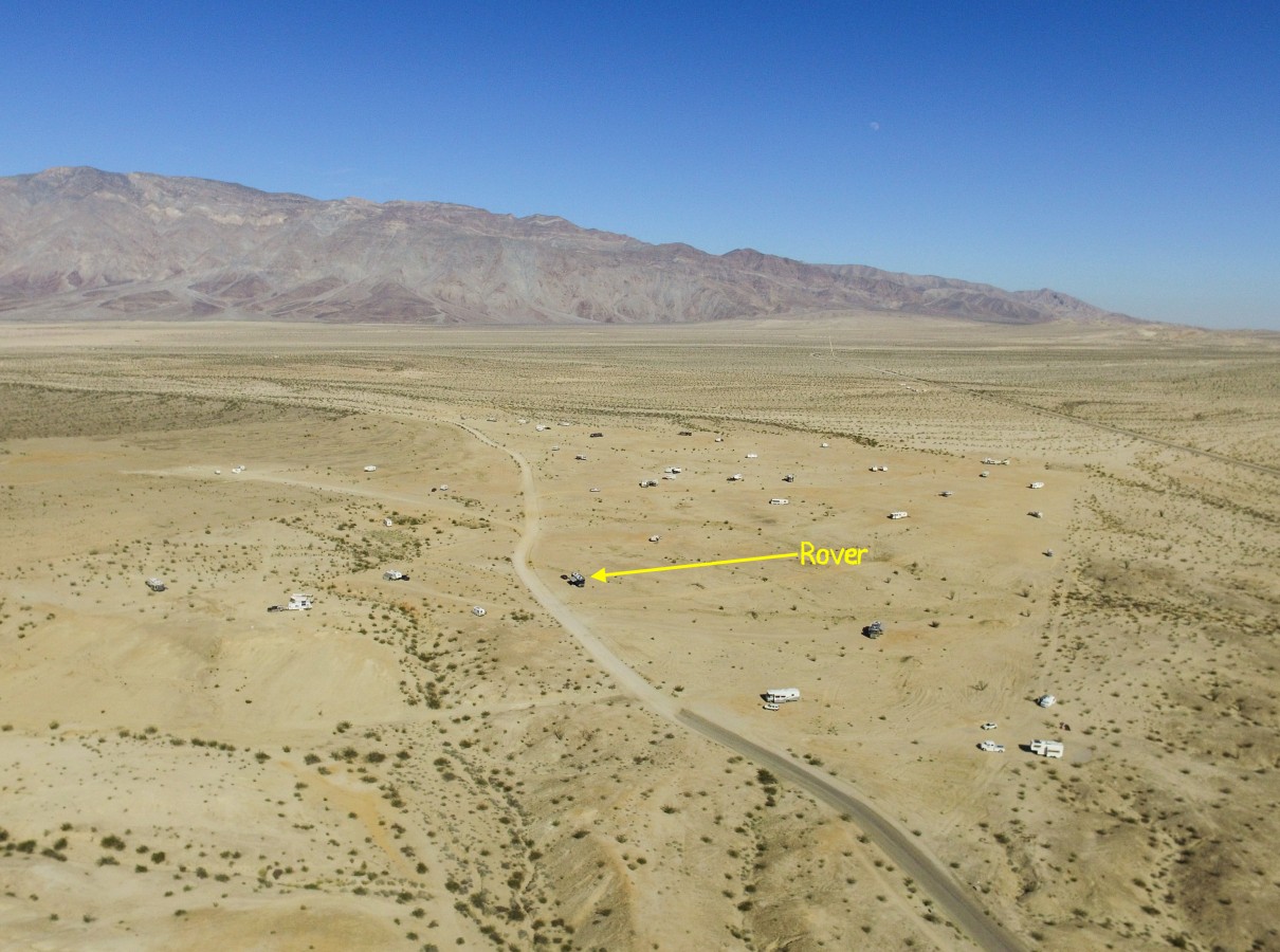 Our boondocking site in the middle of the Rockhouse area.