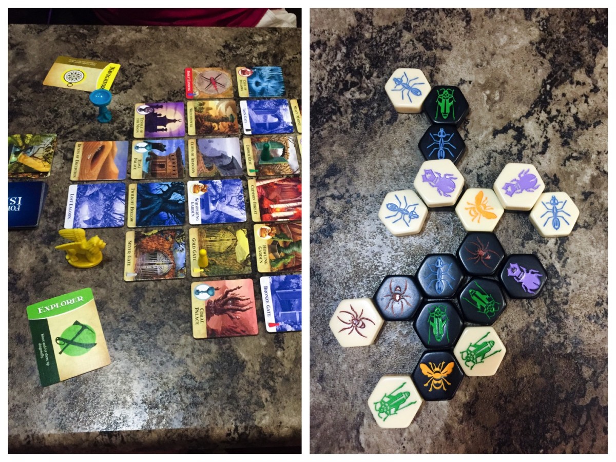 Forbidden Island (left) and Hive (right).