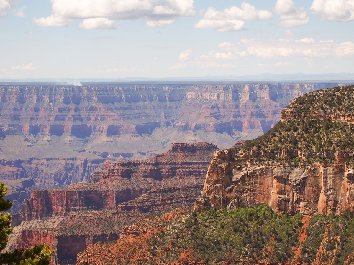 A grand view from the south or north.