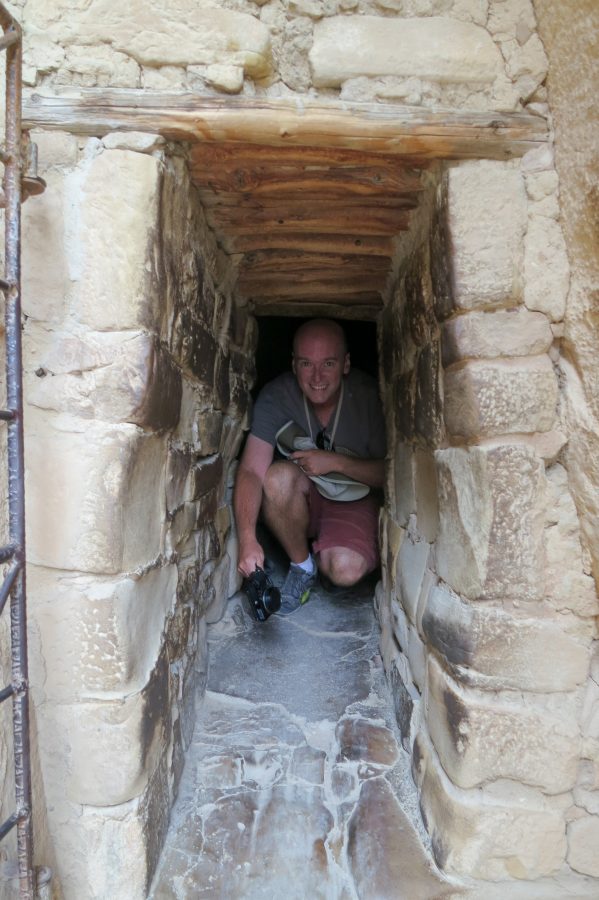 Through the entry tunnel...