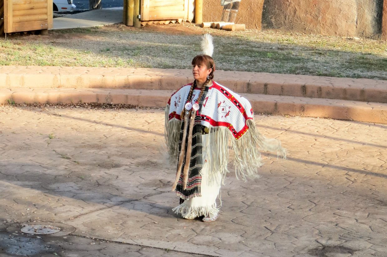 Ramona Roach performing at the Cultural Center