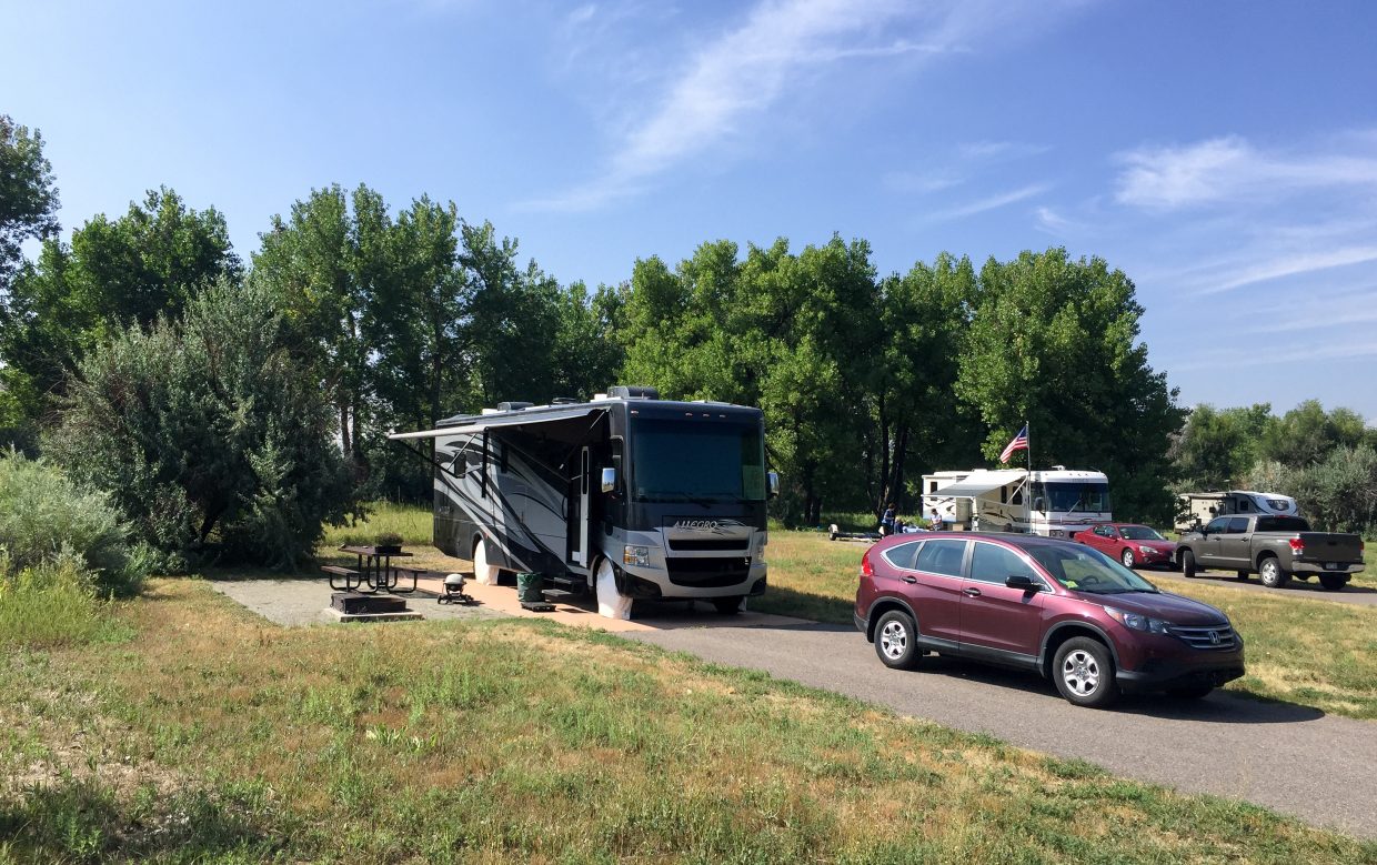 Our home for two weeks at Cherry Creek State Park near Denver.