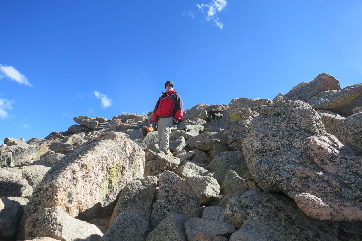 The final 250-feet of climbing was the hardest.